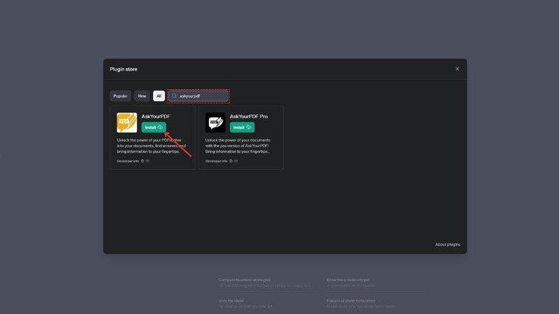 AskYourPDF ChatGPT Plugin